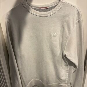 Champion Men's Light Gray Crewneck Sweater